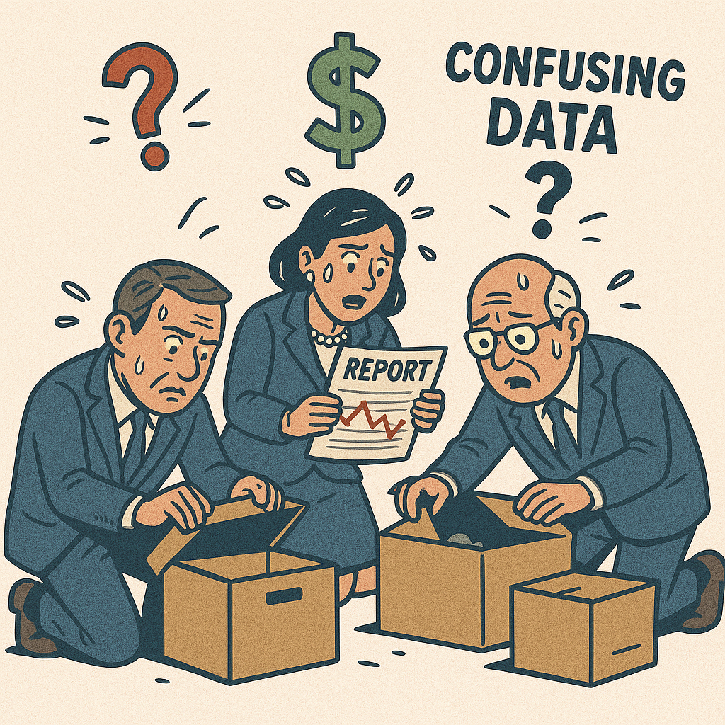 Cartoon for poor vs good data governance